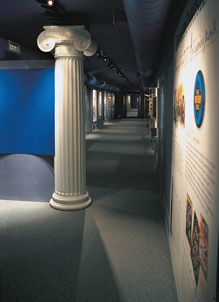 Fluted Ionic Column in Traincar Museum