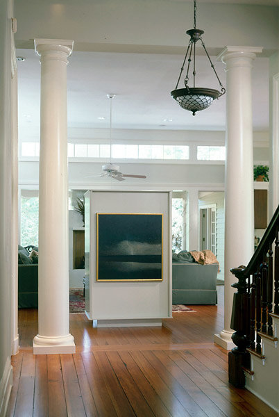 Tuscan Columns in Foyer and Living Room