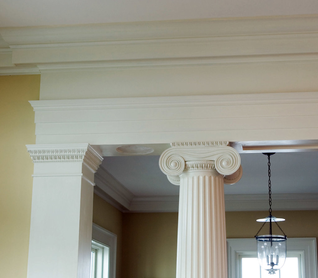 Ionic-style Capital and Entryway Molding in Chadsworth Cottage