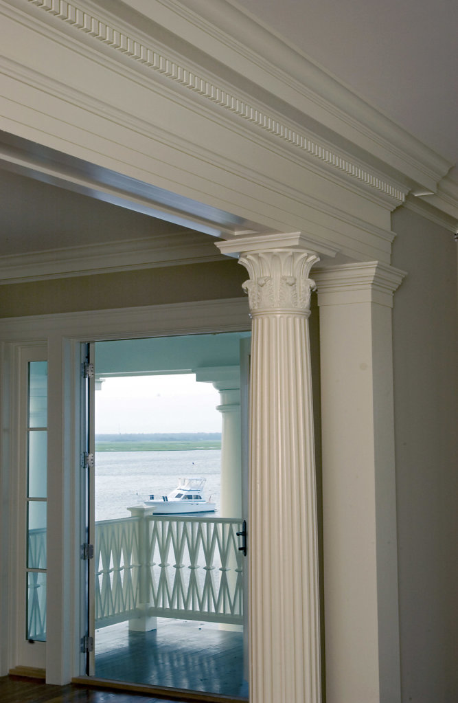 Fluted Corinthian Column in Chadsworth Cottage