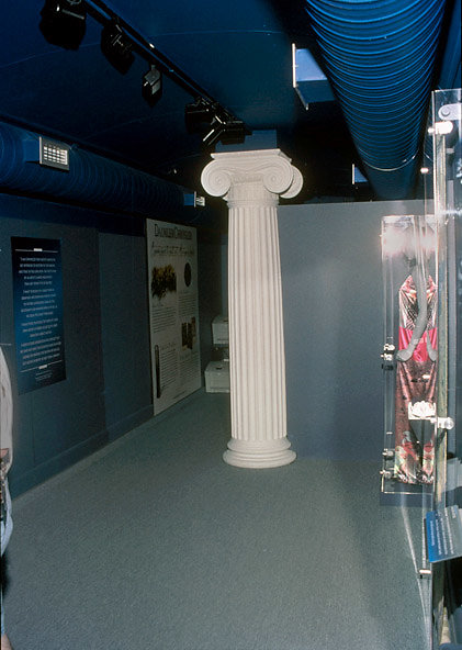 A Fluted Ionic Column in a Museum