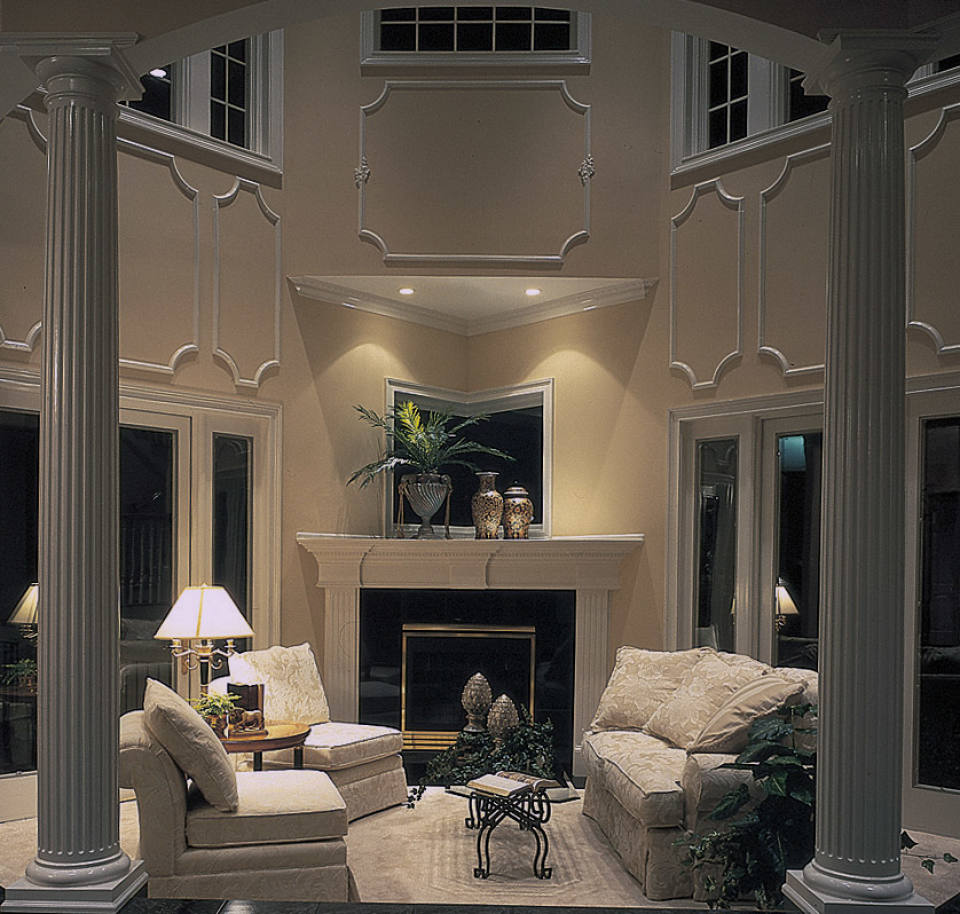 Fluted Columns Living Room