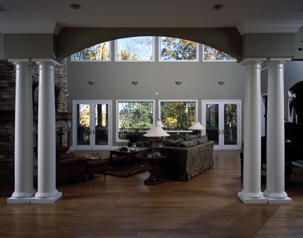 Tuscan Columns in a Living Room